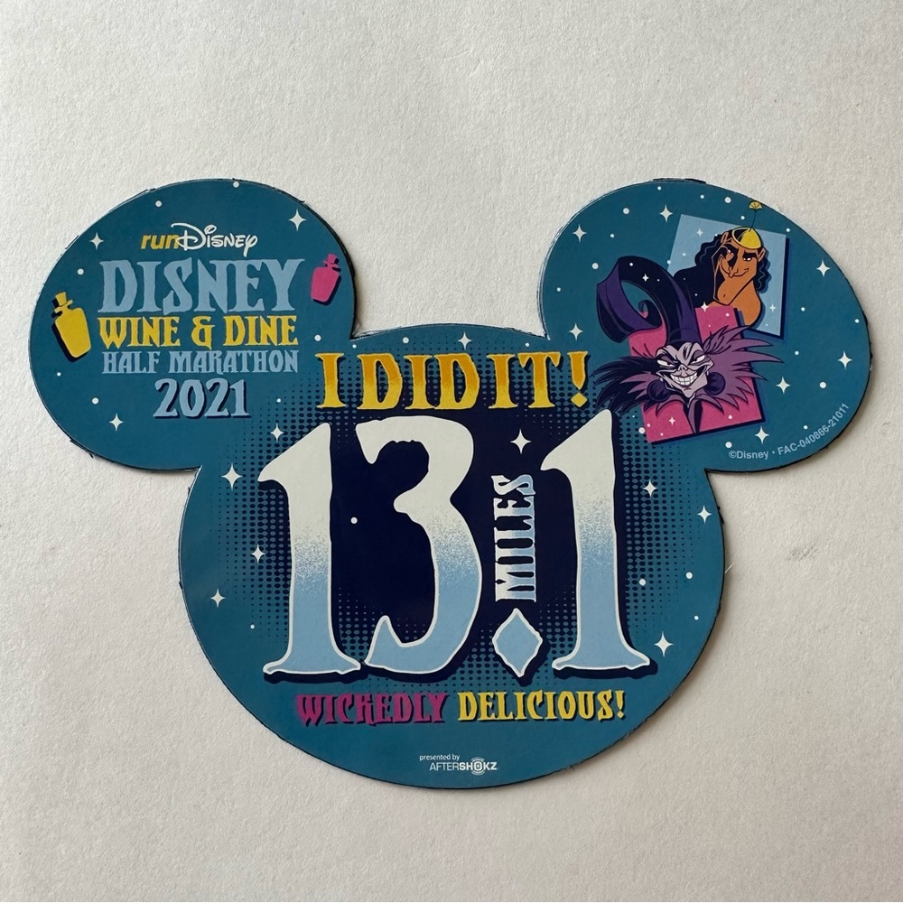 RunDisney Wine and Dine 2021 Half Marathon 13.1 Magnet